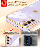 LeYi for Galaxy A14-5G Phone Case: Screen Protector [2 Pcs]+ Full Camera Lens Protection, Love Heart Plating Girly Luxury Shockproof Cell Cover Basic