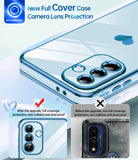 LeYi for Galaxy A36-5G Phone Case: for Samsung A36-5G Case Screen Protector [2 Pcs]+ Full Camera Lens Protection, Love Heart Plating Luxury Shockproof