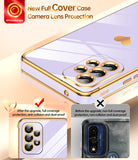 LeYi Compatible for Galaxy A53-5G Phone Case: Phone Basic Cover with Tempered Glass Screen Protector [2 Pcs] Protection,Love Heart Plating Celular Case