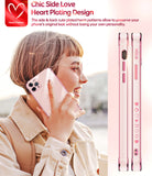 LeYi for iPhone-11-Pro Max Case: with Tempered Glass Screen Protector [2 Pcs]+ Full Camera Lens Protection,Love Heart Plating Girly Women Luxury Soft TPU Shockproof Case