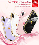 LeYi for iPhone-Xs-Case: for iPhone-X-Case with Screen Protector [2 Pack] + Full Camera Lens Protection, Love Heart PlatingCute Luxury Soft TPU Shockproof Cover