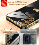 LeYi for Galaxy A15-5G Phone Case: with Tempered Glass Screen Protector [2 Pcs]+ Full Camera Lens Protection, Love Heart Plating Girly Women Luxury Shockproof