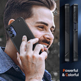 LeYi for Samsung Galaxy A15-5G Case: Galaxy A15 5G Phone Case with Screen Protector, Dual Layer Protective Hard PC Back & Soft Bumper Resilient Shock Absorb Case Cover Samsung A15 5G