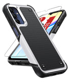 LeYi for Samsung Galaxy A15-5G Case: Galaxy A15 5G Phone Case with Screen Protector, Dual Layer Protective Hard PC Back & Soft Bumper Resilient Shock Absorb Case Cover Samsung A15 5G