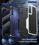 LeYi for Samsung Galaxy A15-5G Case: Galaxy A15 5G Phone Case with Screen Protector, Dual Layer Protective Hard PC Back & Soft Bumper Resilient Shock Absorb Case Cover Samsung A15 5G