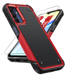 LeYi for Samsung Galaxy A15-5G Case: Galaxy A15 5G Phone Case with Screen Protector, Dual Layer Protective Hard PC Back & Soft Bumper Resilient Shock Absorb Case Cover Samsung A15 5G