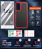 LeYi for Samsung Galaxy A15-5G Case: Galaxy A15 5G Phone Case with Screen Protector, Dual Layer Protective Hard PC Back & Soft Bumper Resilient Shock Absorb Case Cover Samsung A15 5G