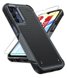 LeYi for Samsung Galaxy A15-5G Case: Galaxy A15 5G Phone Case with Screen Protector, Dual Layer Protective Hard PC Back & Soft Bumper Resilient Shock Absorb Case Cover Samsung A15 5G