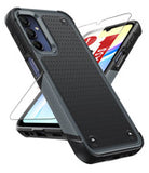 LeYi for Samsung Galaxy A15-5G Case: Galaxy A15 5G Phone Case with Screen Protector, Dual Layer Protective Hard PC Back & Soft Bumper Resilient Shock Absorb Case Cover Samsung A15 5G