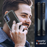 LeYi for Samsung Galaxy A15-5G Case: Galaxy A15 5G Phone Case with Screen Protector, Dual Layer Protective Hard PC Back & Soft Bumper Resilient Shock Absorb Case Cover Samsung A15 5G