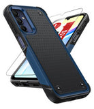 LeYi for Samsung Galaxy A15-5G Case: Galaxy A15 5G Phone Case with Screen Protector, Dual Layer Protective Hard PC Back & Soft Bumper Resilient Shock Absorb Case Cover Samsung A15 5G