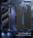 LeYi for Samsung Galaxy A15-5G Case: Galaxy A15 5G Phone Case with Screen Protector, Dual Layer Protective Hard PC Back & Soft Bumper Resilient Shock Absorb Case Cover Samsung A15 5G