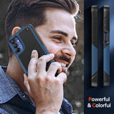 LeYi for Samsung Galaxy A15-5G Case: Galaxy A15 5G Phone Case with Screen Protector, Dual Layer Protective Hard PC Back & Soft Bumper Resilient Shock Absorb Case Cover Samsung A15 5G