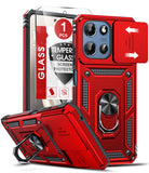 LeYi for Moto G-Power 2025 Case/Moto G-Power 2026 Case: with Slide Camera Cover and Screen Protector, Rugged Shockproof Cell Cover Magnetic Ring Stand Funda para Motorola G Power 2026/2025