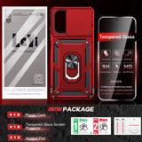 LeYi for Moto G-Power 2025 Case/Moto G-Power 2026 Case: with Slide Camera Cover and Screen Protector, Rugged Shockproof Cell Cover Magnetic Ring Stand Funda para Motorola G Power 2026/2025