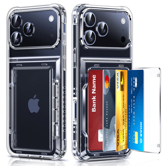 LeYi for iPhone 17 Pro Max Cases Clear Wallet Credit Card Holder Cover Women i Phone 17pro Promax Funda para iPhone17 Maxcase Military Grade Drop Proof Men Hard Estuche iohone 17promax