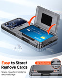 LeYi for iPhone 17 Pro Max Cases Clear Wallet Credit Card Holder Cover Women i Phone 17pro Promax Funda para iPhone17 Maxcase Military Grade Drop Proof Men Hard Estuche iohone 17promax