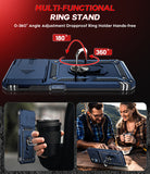 LeYi for Moto G-Power 2025 Case/Moto G-Power 2026 Case: with Slide Camera Cover and Screen Protector, Rugged Shockproof Cell Cover Magnetic Ring Stand Funda para Motorola G Power 2026/2025