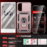 LeYi for Moto G-Power 2025 Case/Moto G-Power 2026 Case: with Slide Camera Cover and Screen Protector, Rugged Shockproof Cell Cover Magnetic Ring Stand Funda para Motorola G Power 2026/2025