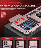 LeYi for Moto G-Power 2025 Case/Moto G-Power 2026 Case: with Slide Camera Cover and Screen Protector, Rugged Shockproof Cell Cover Magnetic Ring Stand Funda para Motorola G Power 2026/2025