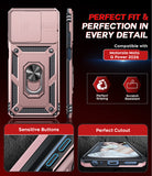 LeYi for Moto G-Power 2025 Case/Moto G-Power 2026 Case: with Slide Camera Cover and Screen Protector, Rugged Shockproof Cell Cover Magnetic Ring Stand Funda para Motorola G Power 2026/2025