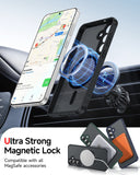 LeYi for Samsung Galaxy S25-FE Case: Compatible with Mag-Safe with Screen Protector, Military-Grade Matte Translucent Soft-Touch Skin Funda para S25FE S 25 FE