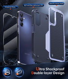 LeYi for Samsung Galaxy A15-5G Case: Galaxy A15 5G Phone Case with Screen Protector, Dual Layer Protective Hard PC Back & Soft Bumper Resilient Shock Absorb Case Cover Samsung A15 5G