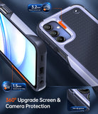 LeYi for Samsung Galaxy A15-5G Case: Galaxy A15 5G Phone Case with Screen Protector, Dual Layer Protective Hard PC Back & Soft Bumper Resilient Shock Absorb Case Cover Samsung A15 5G