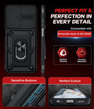 LeYi for Motorola Moto G 5G 2024 Case: with Slide Camera Cover and Screen Protector, Heavy Duty Shockproof Rugged Cell Phone Cover with Magnetic Ring Kickstand Funda para Moto G 2024 Case