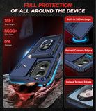 LeYi for Motorola Moto G 5G 2024 Case: with Slide Camera Cover and Screen Protector, Heavy Duty Shockproof Rugged Cell Phone Cover with Magnetic Ring Kickstand Funda para Moto G 2024 Case