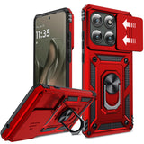 LeYi for Motorola Edge-2025 Case: with Slide Camera Cover, Military-Grade Heavy Duty Shockproof Protective Cell Phone Case Cover Funda para with Magnetic Ring Holder Stand Moto Edge 2025