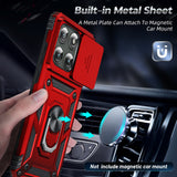 LeYi for Motorola Edge-2025 Case: with Slide Camera Cover, Military-Grade Heavy Duty Shockproof Protective Cell Phone Case Cover Funda para with Magnetic Ring Holder Stand Moto Edge 2025