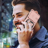 LeYi for Motorola Edge-2025 Case: with Slide Camera Cover, Military-Grade Heavy Duty Shockproof Protective Cell Phone Case Cover Funda para with Magnetic Ring Holder Stand Moto Edge 2025