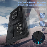 LeYi for Samsung Galaxy A53-5G Phone Case: Samsung A53 Phone Case with Slide Camera Cover + Screen Protector, Military-Grade Heavy Duty Cell Android Cover Magnetic Ring Holder Stand para A 53