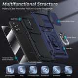 LeYi for Samsung Galaxy A53-5G Phone Case: Samsung A53 Phone Case with Slide Camera Cover + Screen Protector, Military-Grade Heavy Duty Cell Android Cover Magnetic Ring Holder Stand para A 53