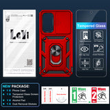 LeYi for Galaxy A54-5G Phone Case: Samsung A54 5G Case with Slide Camera Cover + Glass Screen Protector, Heavy Duty Protective Magnetic Ring Holder Stand Cell Mobile Case Cover A 54 Unlocked