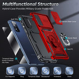 LeYi for Samsung Galaxy S20-FE Case:NOT Fit S20, Galaxy S20 FE 5G Case with Camera Cover+Glass Screen Protector, Heavy Duty Rugged Cell Android Cover Funda para Ring Stand S20FE Phone