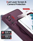 LeYi for Samsung Galaxy S20-FE Case: Compatible with Mag-Safe with Screen Protector, Military-Grade Matte Translucent Soft-Touch Skin Funda para S20FE S 20 FE