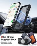 LeYi for Samsung Galaxy S23-FE Case: Compatible with Mag-Safe with Screen Protector, Military-Grade Matte Translucent Soft-Touch Skin Funda para S23FE S 23 FE