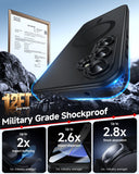 LeYi for Samsung Galaxy S23-FE Case: Compatible with Mag-Safe with Screen Protector, Military-Grade Matte Translucent Soft-Touch Skin Funda para S23FE S 23 FE