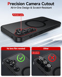 LeYi for Samsung Galaxy S23-FE Case: Compatible with Mag-Safe with Screen Protector, Military-Grade Matte Translucent Soft-Touch Skin Funda para S23FE S 23 FE