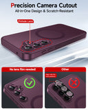 LeYi for Samsung Galaxy S23-FE Case: Compatible with Mag-Safe with Screen Protector, Military-Grade Matte Translucent Soft-Touch Skin Funda para S23FE S 23 FE