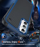 LeYi for Samsung Galaxy A14-5G Phone Case: Samsung A14 5G Case with Glass Screen Protector, Dual Layer Heavy Duty Shockproof Cell Case Cover Funfa para Android Mobile A 14 5G Telephone