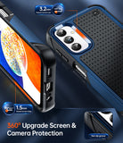 LeYi for Samsung Galaxy A14-5G Phone Case: Samsung A14 5G Case with Glass Screen Protector, Dual Layer Heavy Duty Shockproof Cell Case Cover Funfa para Android Mobile A 14 5G Telephone