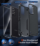 LeYi for Samsung Galaxy A53-5G Case: Galaxy A53 5G Phone Case with Screen Protector, Dual Layer Protective Hard PC Back & Soft Bumper Resilient Shock Absorb Case Cover Samsung A53 5G