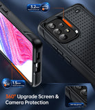 LeYi for Samsung Galaxy A53-5G Case: Galaxy A53 5G Phone Case with Screen Protector, Dual Layer Protective Hard PC Back & Soft Bumper Resilient Shock Absorb Case Cover Samsung A53 5G