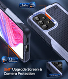 LeYi for Samsung Galaxy A53-5G Case: Galaxy A53 5G Phone Case with Screen Protector, Dual Layer Protective Hard PC Back & Soft Bumper Resilient Shock Absorb Case Cover Samsung A53 5G