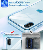 LeYi for iPhone-Xs-Case: for iPhone-X-Case with Screen Protector [2 Pack] + Full Camera Lens Protection, Love Heart PlatingCute Luxury Soft TPU Shockproof Cover