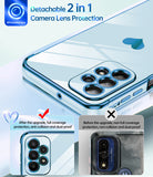 LeYi for Samsung Galaxy A23 5G Case: with Screen Protector [2 Pcs]+ Full Camera Protection, Love Heart Plating Girly Women Cute Luxury Soft TPU Case