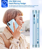 LeYi for iPhone-Xs-Case: for iPhone-X-Case with Screen Protector [2 Pack] + Full Camera Lens Protection, Love Heart PlatingCute Luxury Soft TPU Shockproof Cover